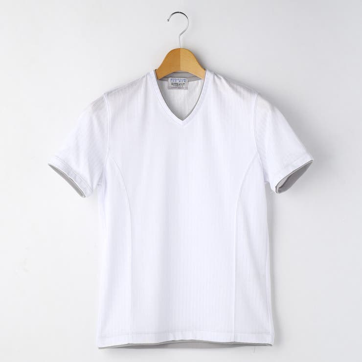 ランダム針抜きVネックTシャツ[品番：NICW0002506]｜NICOLE（ニコル