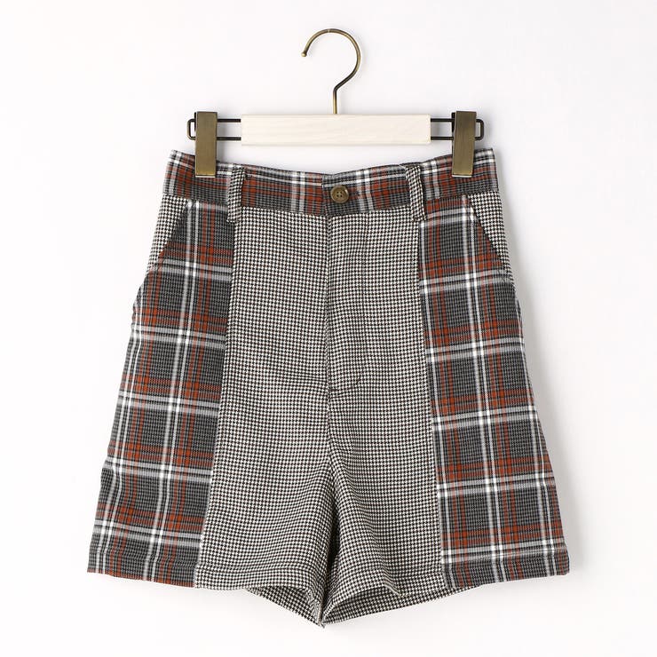 切り替えチェックショートパンツ[品番：NICW0002866]｜NICOLE（ニコル