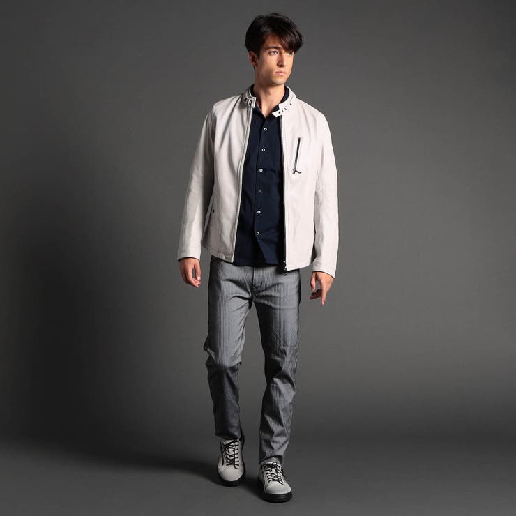 WEB限定再販売】ラムレザーシングルライダースジャケット[品番