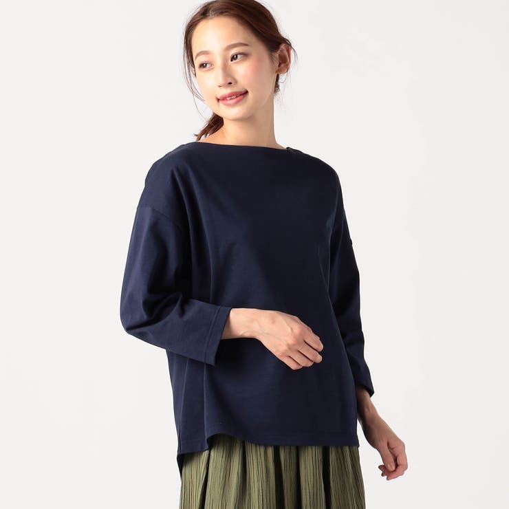 67ネイビー | 【リピート率No1】国産デラヴェ天竺Ｔシャツ | NICOLE