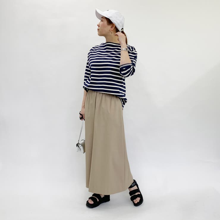 【リピート率No1】国産デラヴェ天竺Ｔシャツ ボーダー | NICOLE | 詳細画像12 