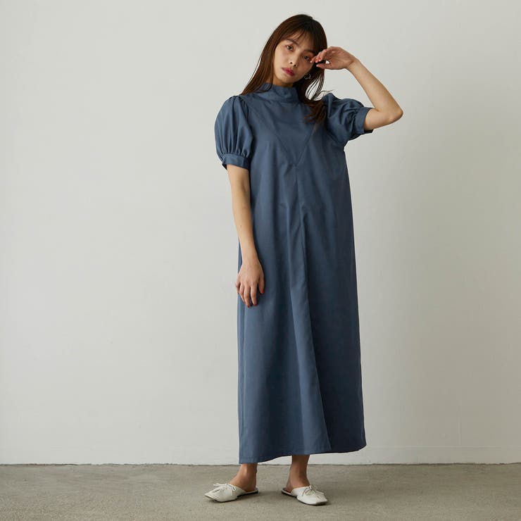 ◆送料・関税込み◆Sea N.Y ハイネック パフスリーブワンピース ハイネックパフスリーブワンピース[品番：NICW0003390]｜NICOLE
