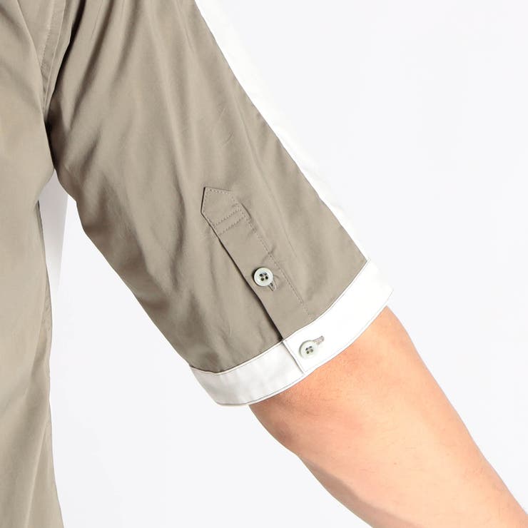 パネル切り替え半袖シャツ | NICOLE | 詳細画像8 