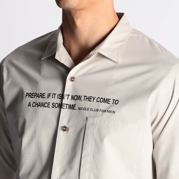 プリント入りカラーシャツ | NICOLE | 詳細画像4 