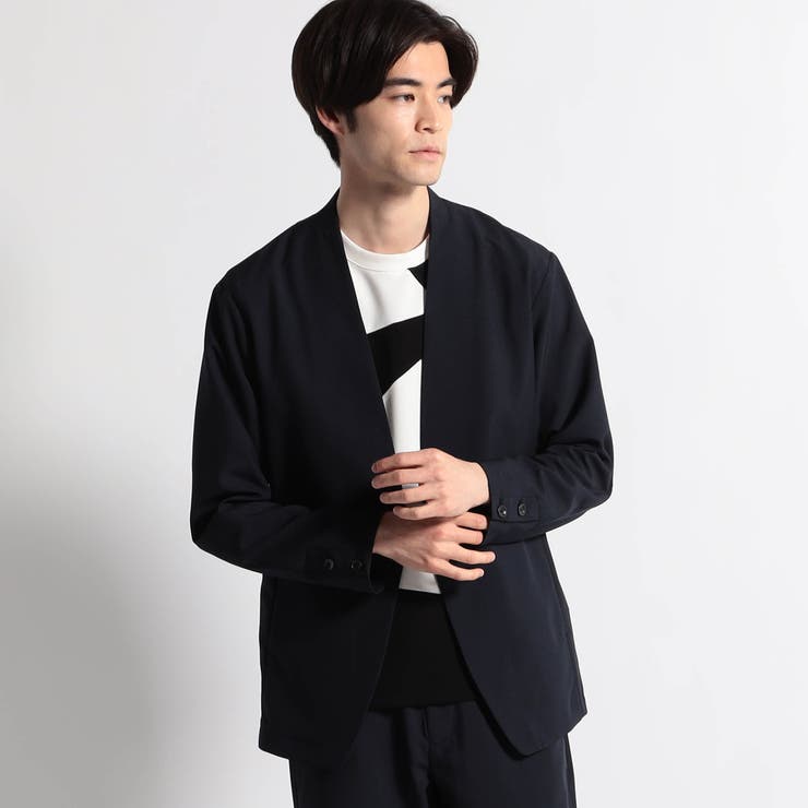 リフラックス×カルキュロウェザーノーカラージャケット[品番
