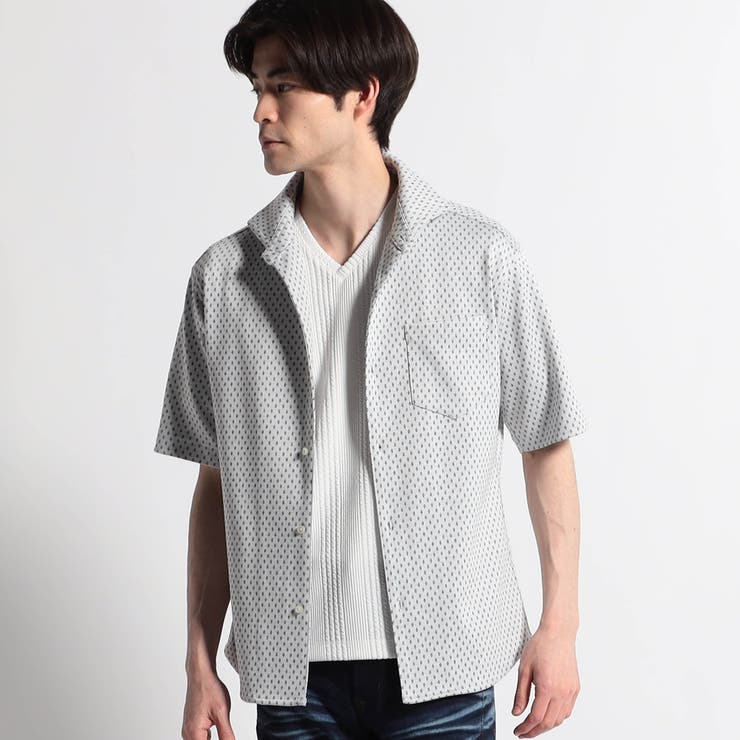 小紋柄カットソーシャツ 品番 Nicw Nicole ニコル のメンズファッション通販 Shoplist ショップリスト