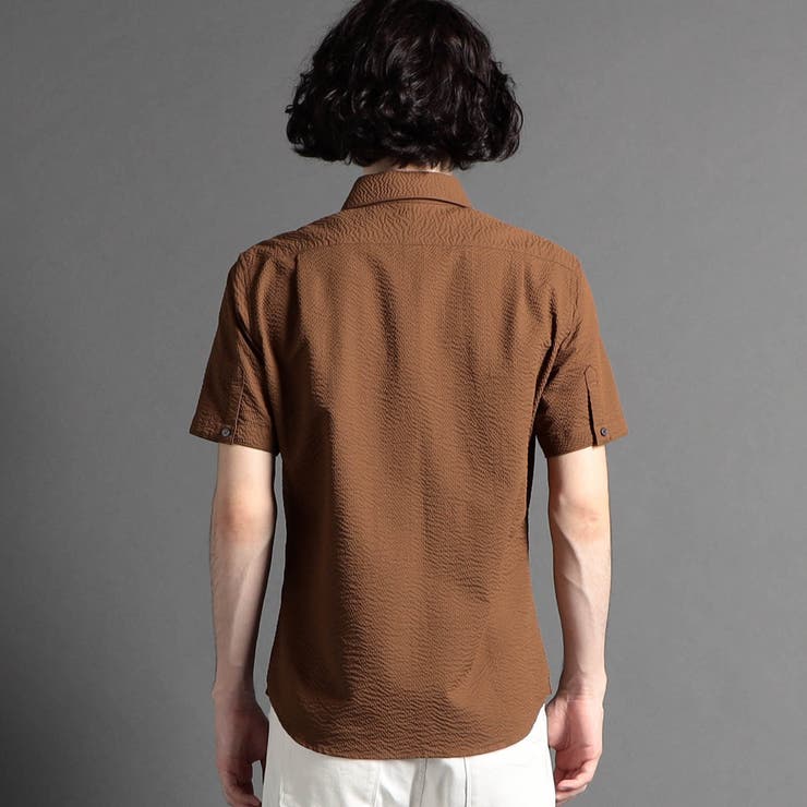 コットンサッカー 半袖シャツ | NICOLE | 詳細画像3 