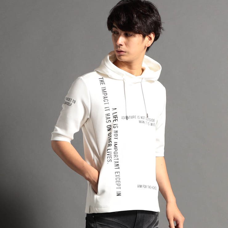 5分袖プルオーバーパーカ[品番：NICW0003676]｜NICOLE（ニコル