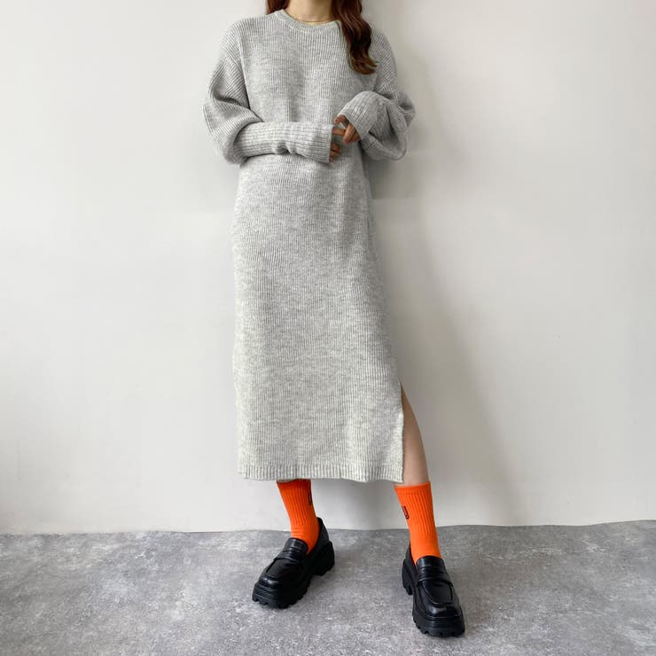 フィンガーホールニットワンピース[品番：NICW0004035]｜NICOLE  