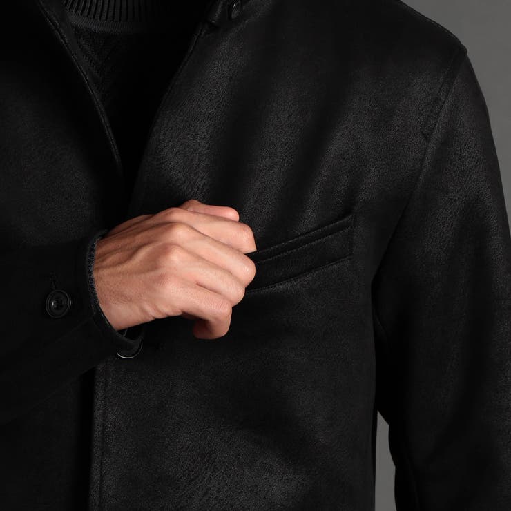 専用 NICOLE CLUB FOR MEN ムラスウェードスタンドジャケット ムラスウェードスタンドジャケット[品番：NICW0003917]｜NICOLE