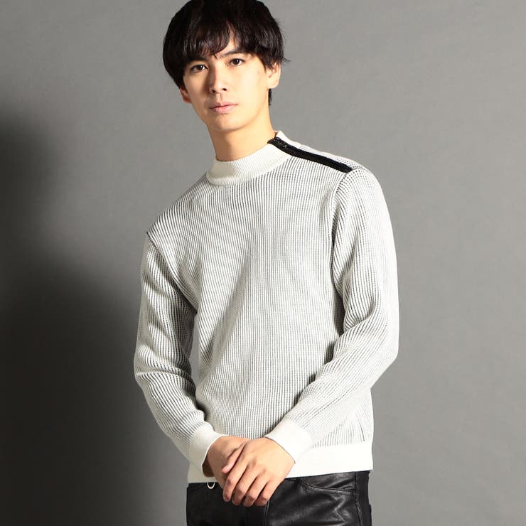 肩ファスナ－モックネックニット[品番：NICW0004050]｜NICOLE（ニコル 