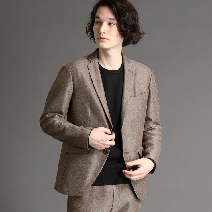 Duplex Cotton Jersey シングル2Bノッチド・トラベルジャケット
