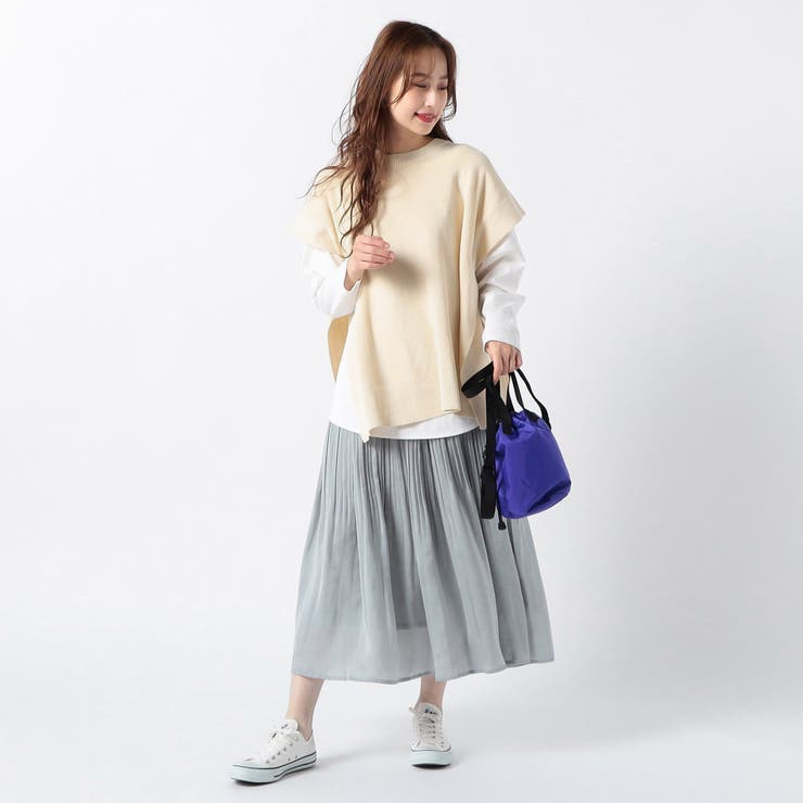 アゼ編みポンチョベスト | NICOLE | 詳細画像3 