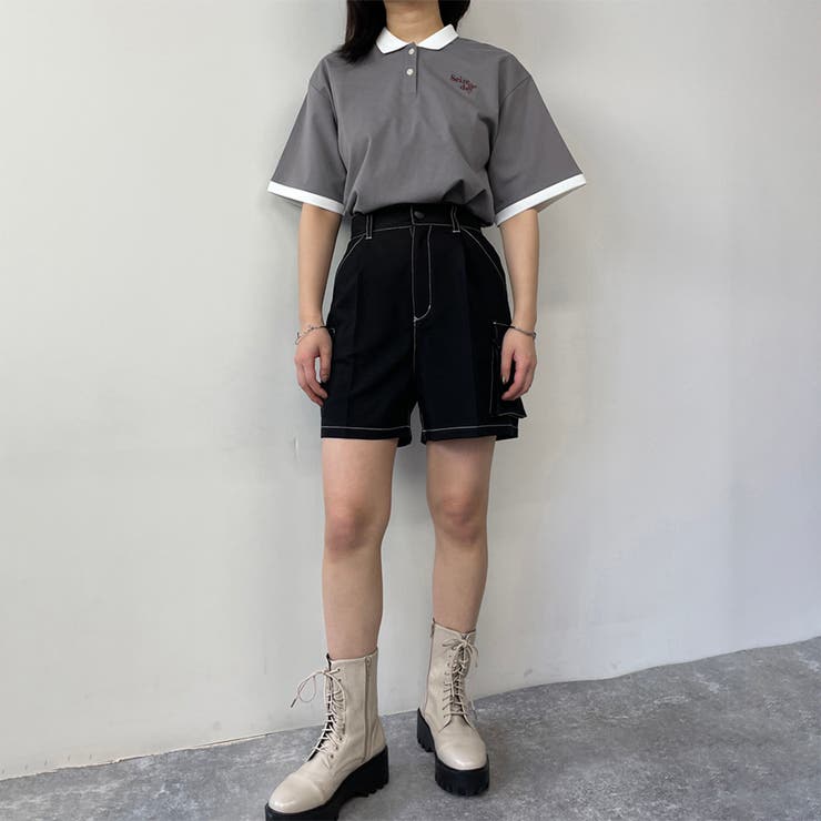 バイカラーポロシャツ | NICOLE | 詳細画像13 