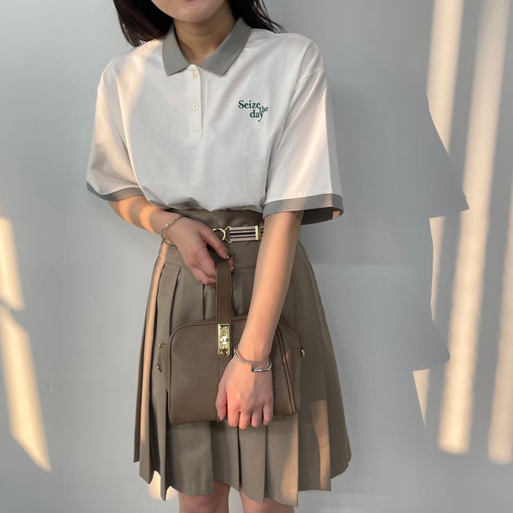 28オフホワイト | バイカラーポロシャツ | NICOLE