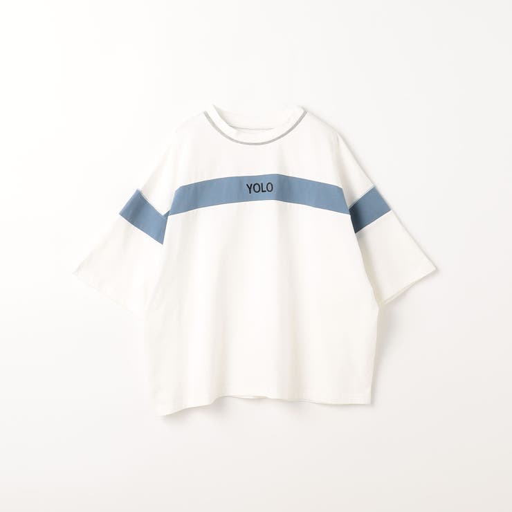 バイカラーラインTシャツ[品番：NICW0004451]｜NICOLE（ニコル