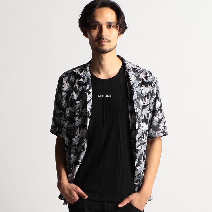 エアプレイドプリントシャツ | NICOLE | 詳細画像1 
