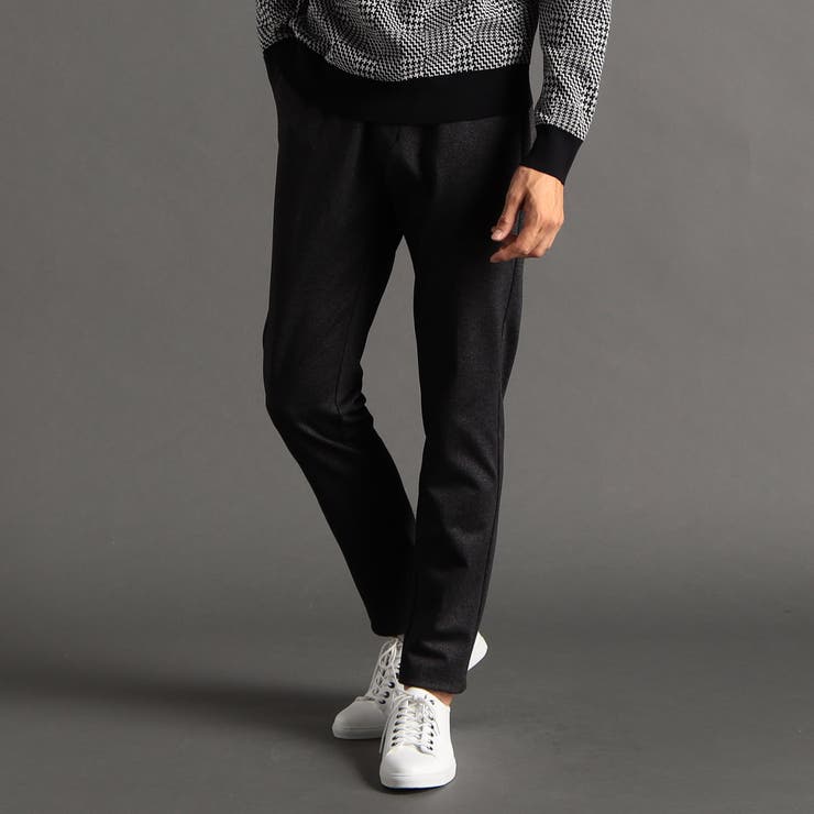 39チャコールグレー | DELEGANT ダブルニット セットアップパンツ | NICOLE