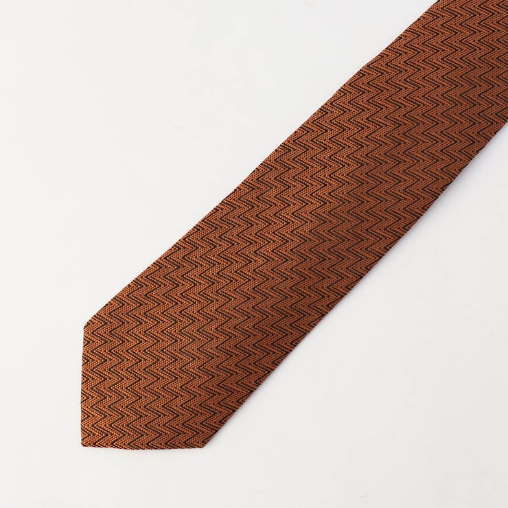 10オレンジ | ヘリンボン ジャカードネクタイ | NICOLE