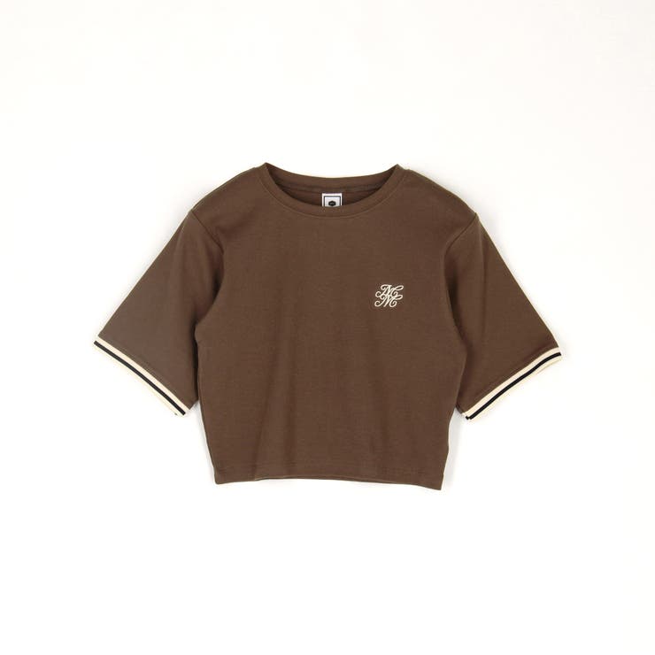 クロップド リブTシャツ／ワンポイント刺繍 | NICOLE | 詳細画像2 