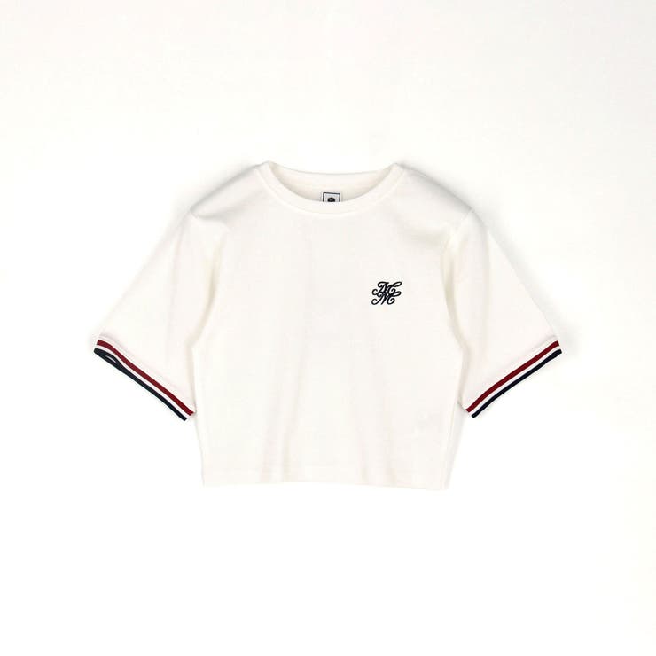 クロップド リブTシャツ／ワンポイント刺繍 | NICOLE | 詳細画像3 