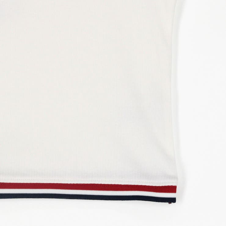 クロップド リブタンクトップ／ワンポイント刺繍[品番