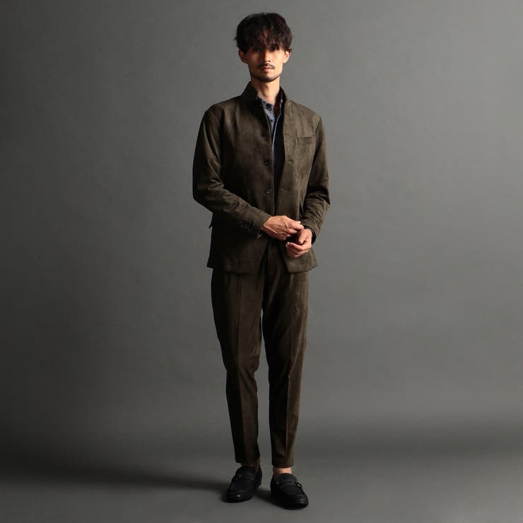 ストレッチニットスウェードカヴァーオールジャケット | NICOLE | 詳細画像2 