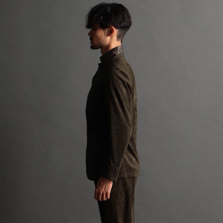 ストレッチニットスウェードカヴァーオールジャケット | NICOLE | 詳細画像7 