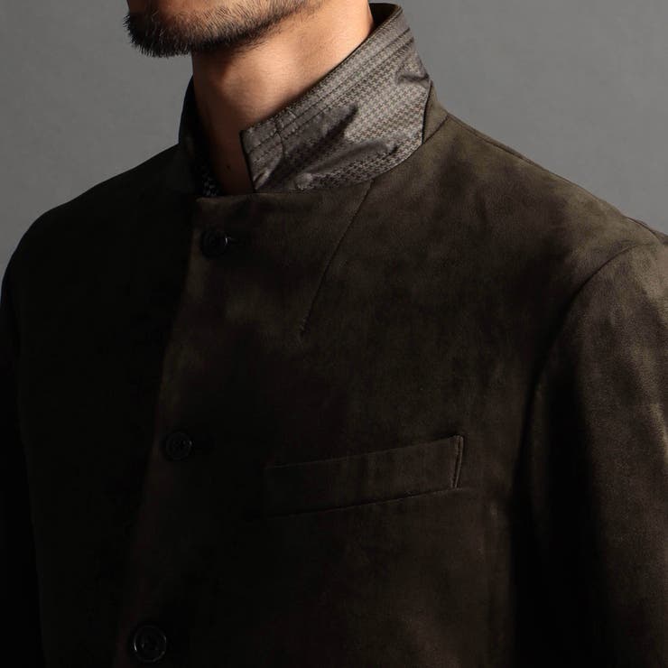 ストレッチニットスウェードカヴァーオールジャケット | NICOLE | 詳細画像9 