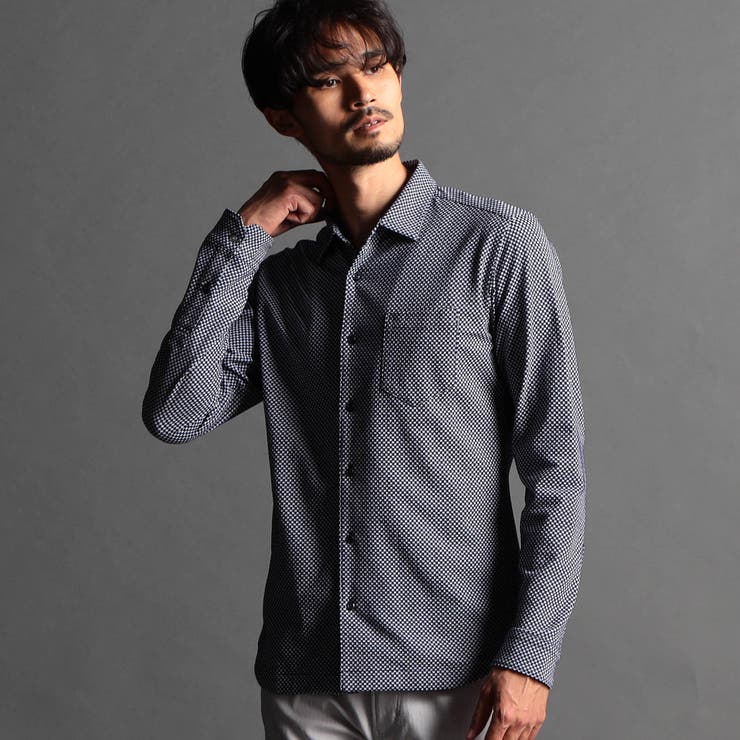 NICOLE CLUB FOR MEN 長袖 チェックシャツ Ｌサイズ 48 - シャツ