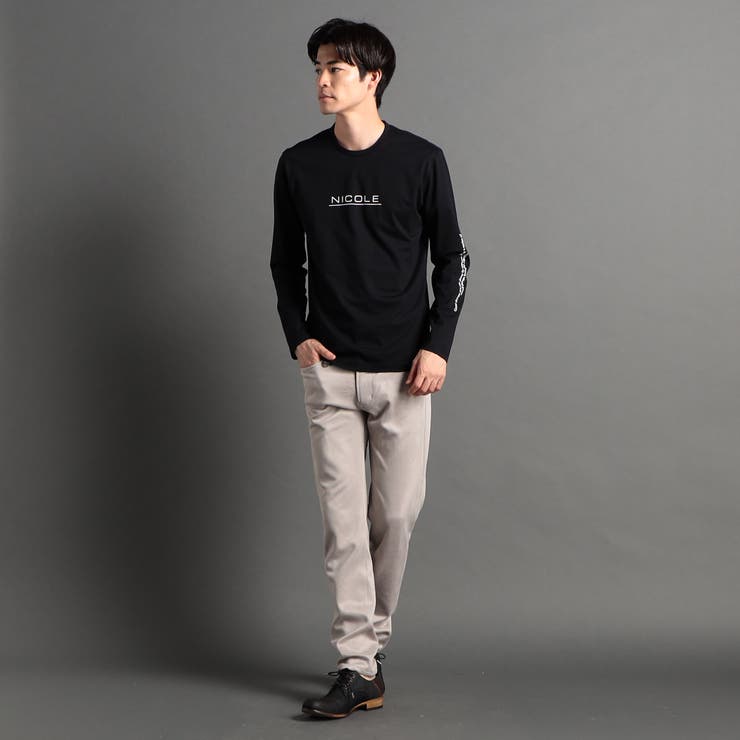 ★NICK&NICOLE★NNC CIRCLE STAR LOGO TEE★送料・関税込★ シルケット天竺ロゴ長袖Tシャツ[品番：NICW0004697]｜NICOLE