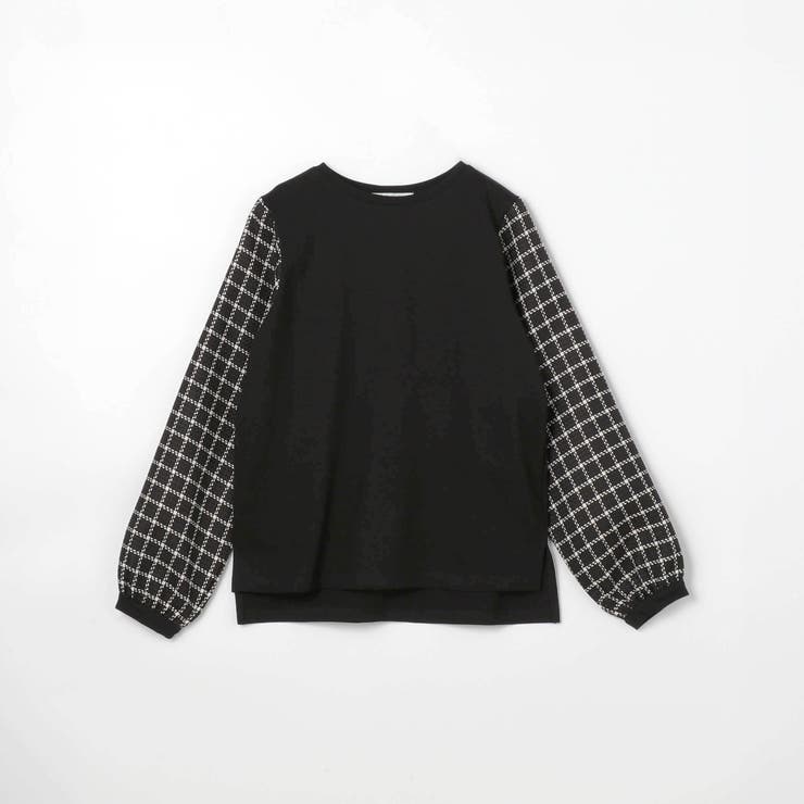 袖チェックプルオーバー | NICOLE | 詳細画像3 