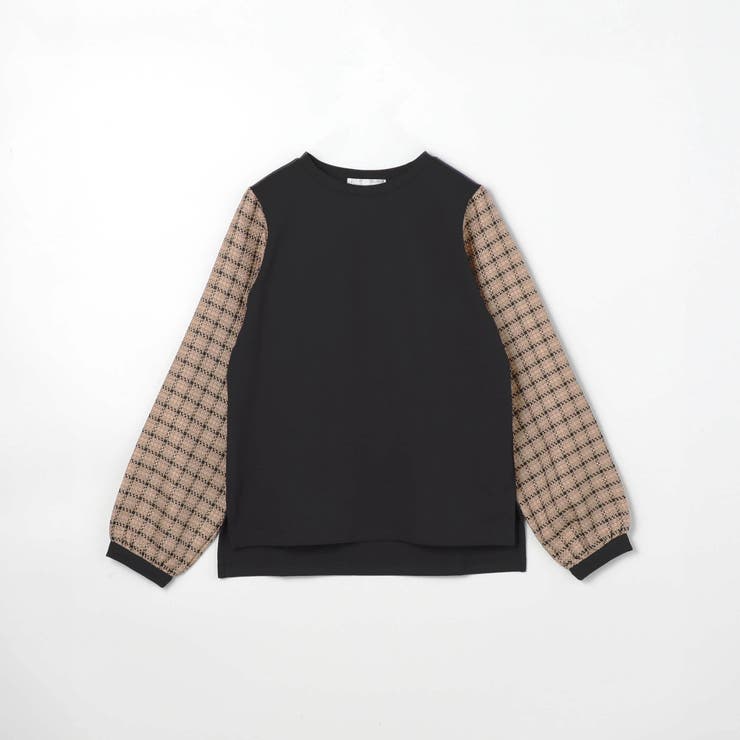 袖チェックプルオーバー | NICOLE | 詳細画像4 