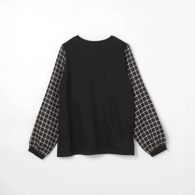 袖チェックプルオーバー | NICOLE | 詳細画像5 