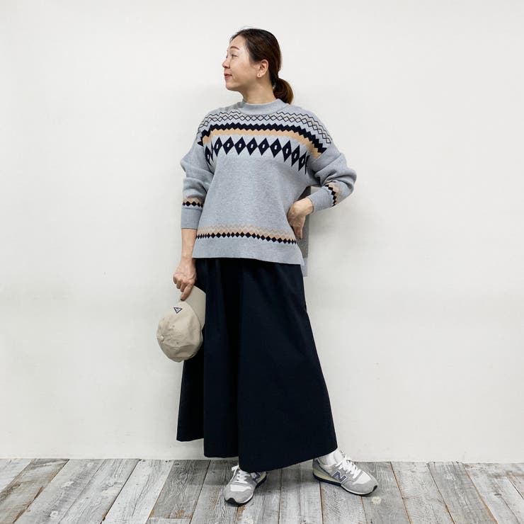 ジャガード 総柄ニット | NICOLE | 詳細画像14 