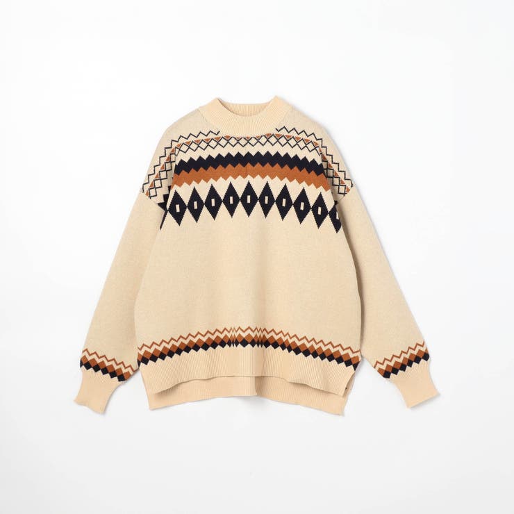 ジャガード 総柄ニット | NICOLE | 詳細画像2 