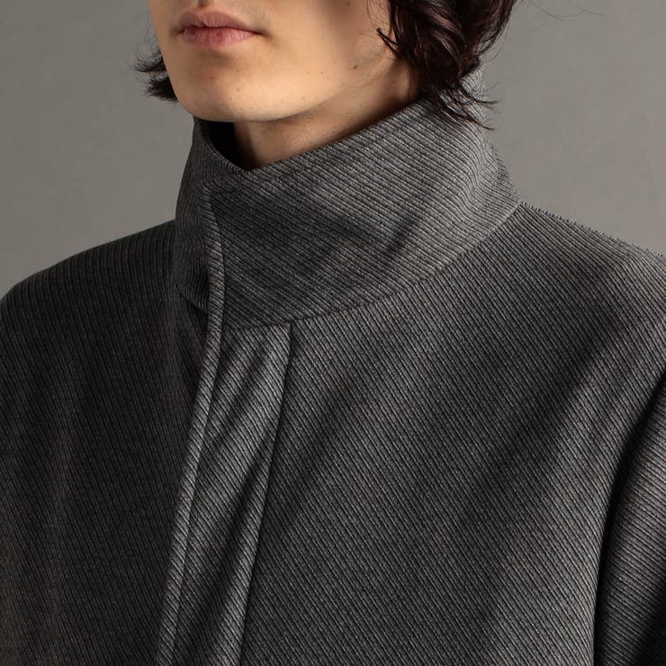 週間売れ筋 カルゼニット スタンドカラーコート[品番：NICW0005158]｜NICOLE ジャケット・アウター