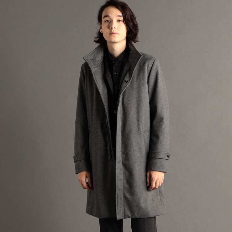 29グレー | カルゼニット スタンドカラーコート | NICOLE