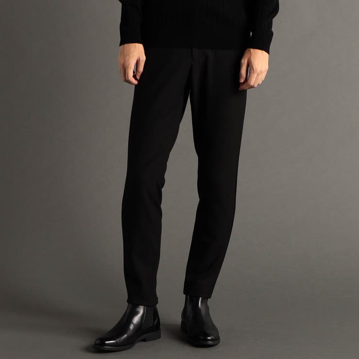 49ブラック | Cosmical warm ツイルストレッチパンツ | NICOLE