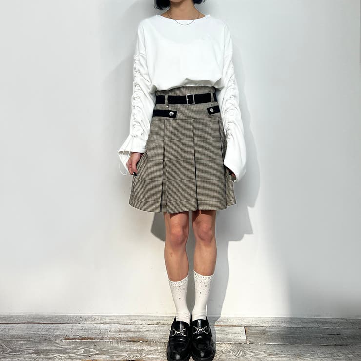 ダブルベルトスカート[品番：NICW0005090]｜NICOLE（ニコル）の