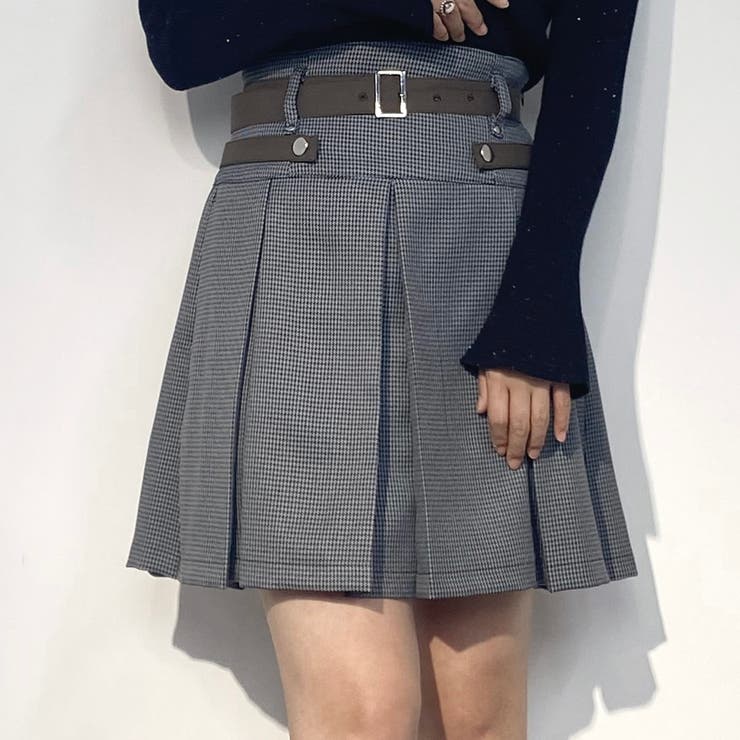 ダブルベルトスカート[品番：NICW0005090]｜NICOLE（ニコル）の