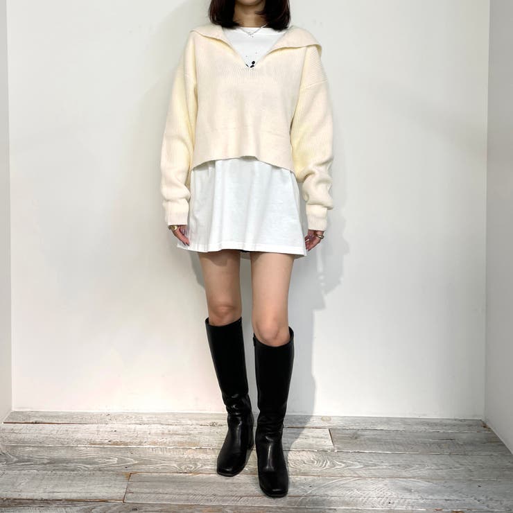 WEB限定アンゴラタッチ セーラーカラープルオーバー | NICOLE | 詳細画像15 