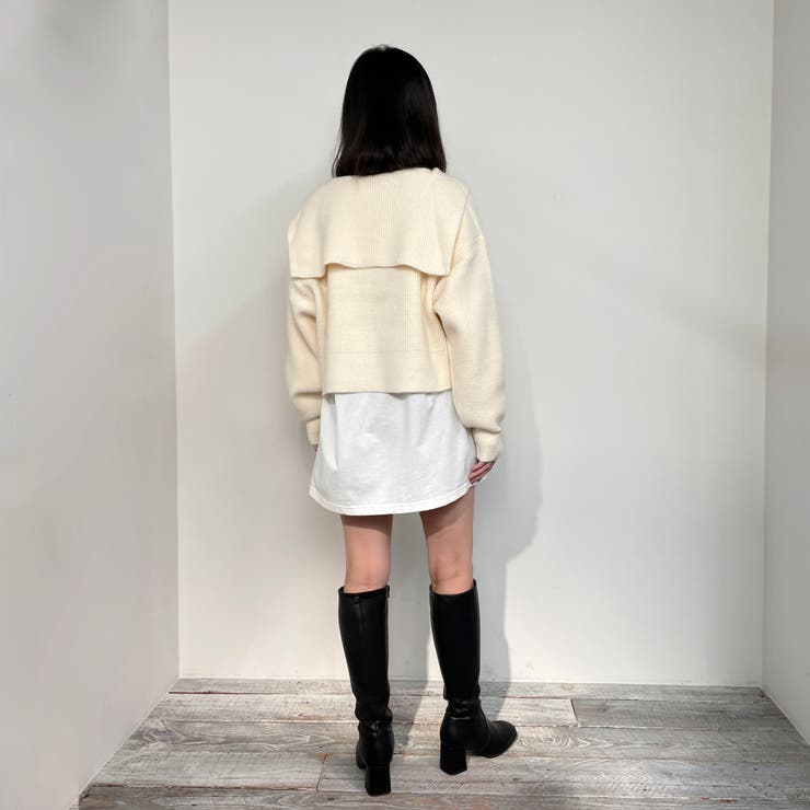 WEB限定アンゴラタッチ セーラーカラープルオーバー | NICOLE | 詳細画像16 
