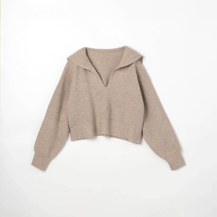 WEB限定アンゴラタッチ セーラーカラープルオーバー | NICOLE | 詳細画像2 