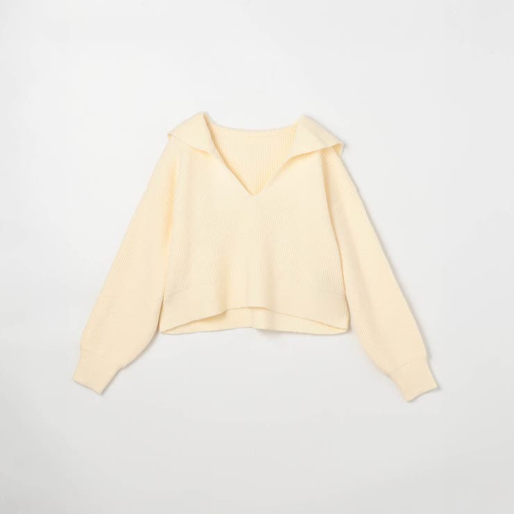 WEB限定アンゴラタッチ セーラーカラープルオーバー | NICOLE | 詳細画像3 