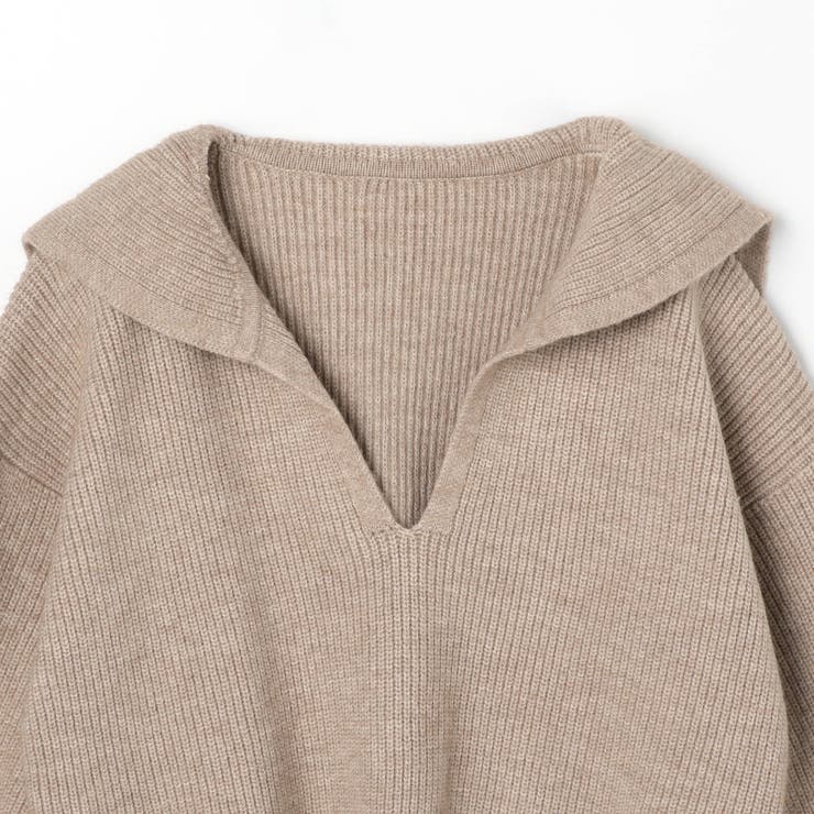 WEB限定アンゴラタッチ セーラーカラープルオーバー | NICOLE | 詳細画像6 