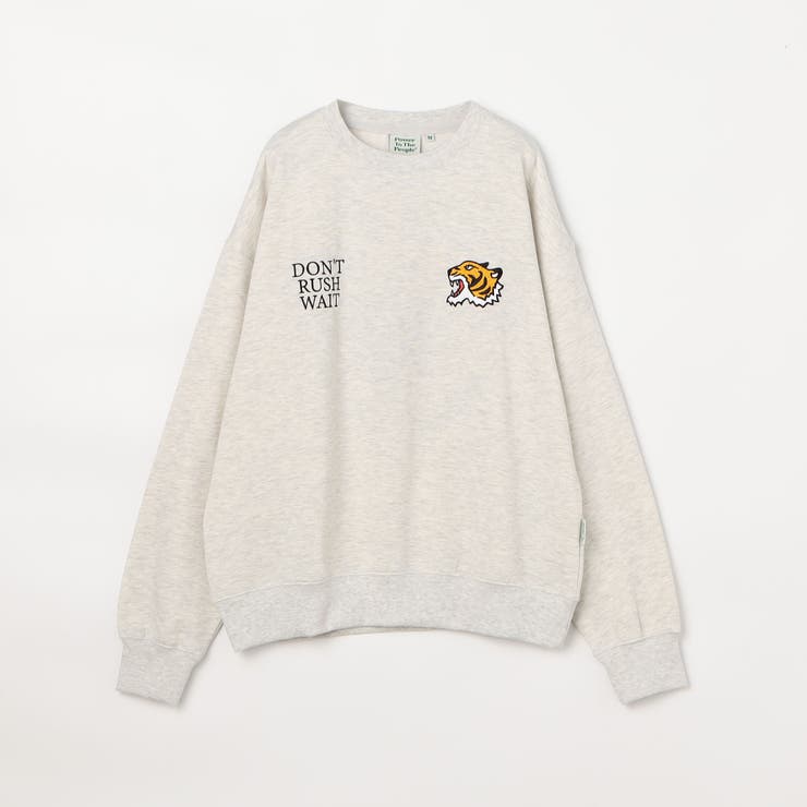 WEB限定裏起毛 虎刺繍トレーナー[品番：NICW0005095]｜NICOLE（ニコル