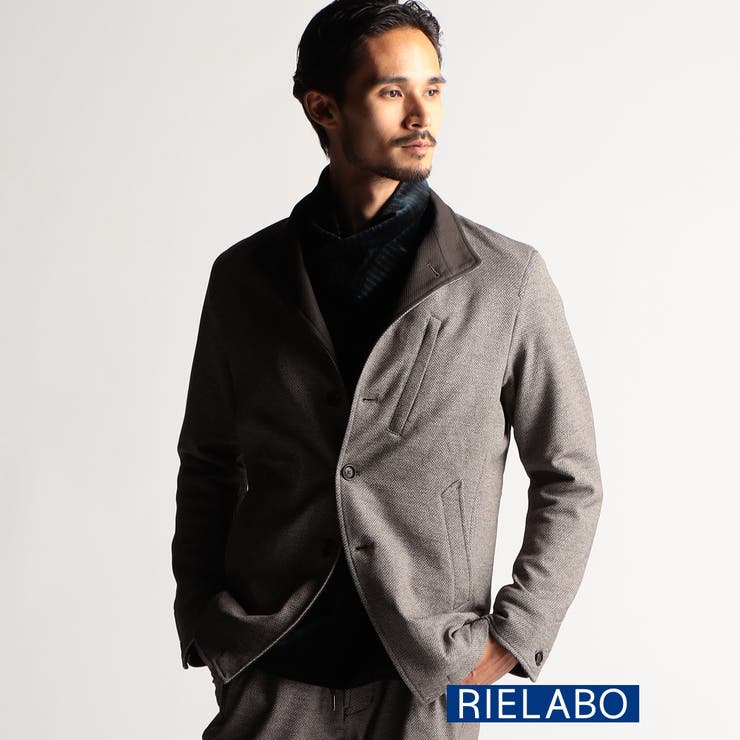18ベージュ | 【RIELABO】ボンバージャージ イタリアンカラージャケット | NICOLE