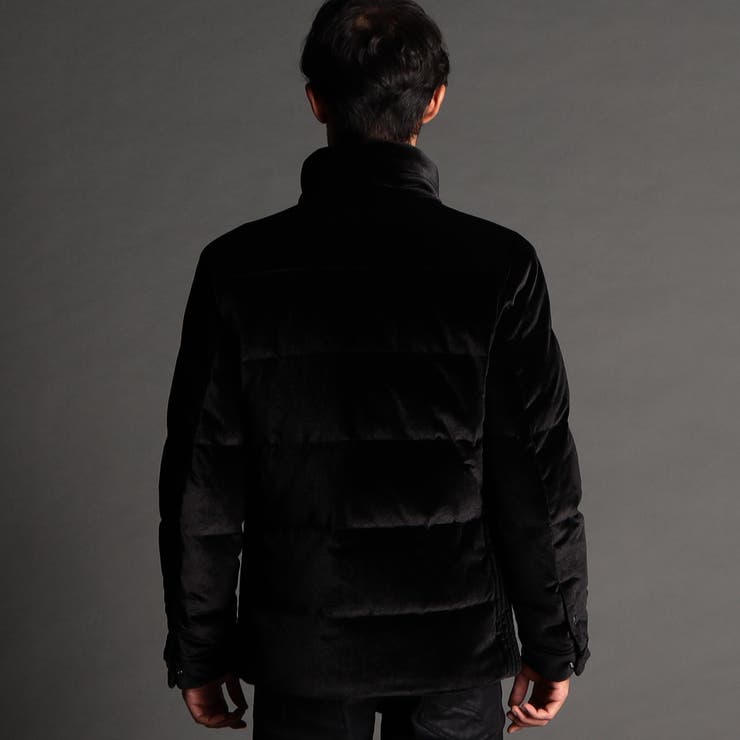 UNDER COVER ブルゾン　(黒)グラデーションニット転写　ダウン SILVER BULLET ブルゾン アウター 「PSYCHO NATION UNDER GROUND