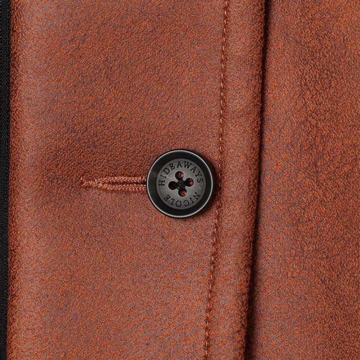 ジャケット・アウター Nicole Club For MEN Wool Napoleon Jacket ムラプリントスウェード調ナポレオンブルゾン[品番：NICW0005160